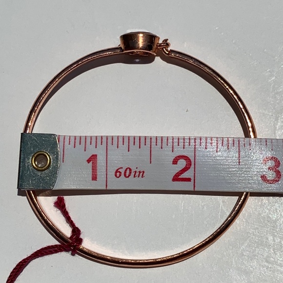 Amethyst Copper Gemstone Bangle Bracelet - Picture 7 of 7